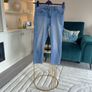 Ladies Med Indigo Slim Fit Ankle Grazer Jeans from Marks & Spencer Image 4