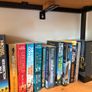 Mila Solid Oak and Black Steel Frame Shelves Image 4