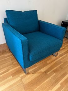 Ikea Mellby Armchair Blue