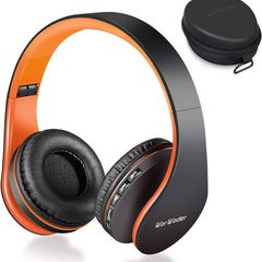 LIMITED TIME DEAL Wireless Bluetooth Over Ear Stereo Headphones, Wireless and Wired Mode Headsets with Soft Memory-Protein Earmuffs, Built-in Mic for Mobile Phone PC Laptop