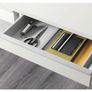BESTA Burst Desk, high-gloss white, 120x401 cm Image 4