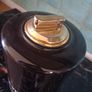 Large ceramic brass table lighter BV Canadian Whisky Image 3