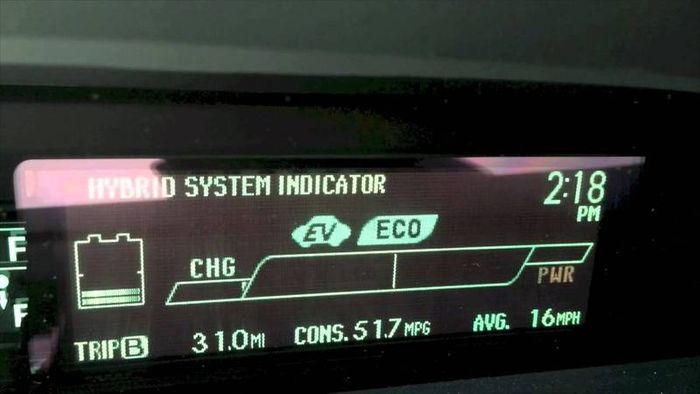 Prius Dashboard English With Miles