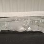 Swedish Art Glass Polar Bear Plaque Mats Jonasson Style Image 2