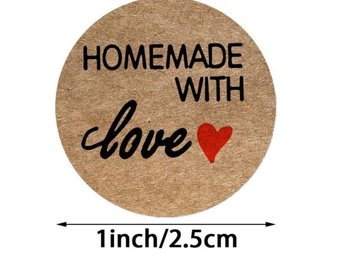 Hand made with love Stickers