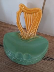 Vintage Arklow Harp Shaped Ashtray