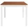 Dining Table White and Brown 180x90x73 cm Pinewood Image 2