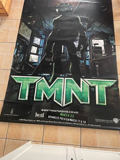 Giant TMNT Donatello 2007 Rare Cinema Display Vinyl Poster 2.4x1.5m