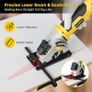Mini Circular Saw, 580W 4000RPM Compact Electric Circular Saws with 3 Blades(85mm), Laser Guide, Scale Ruler, Pure Copper Motor Mini Saw for Wood, Soft Metal, Tile, Plastic Corded Image 2