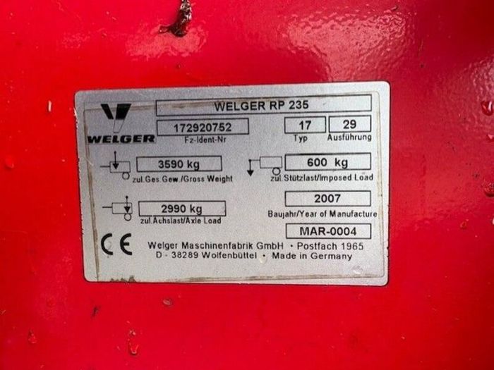 Welger RP235 Profi Baler