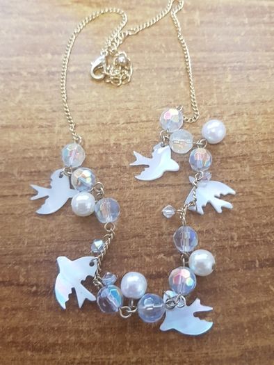 Vintage Delicate Dove Necklace