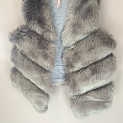 womens gilet faux fur