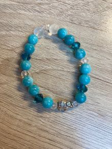 Handmade Crystal And Glass Elephant Bracelet