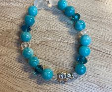 Handmade Crystal And Glass Elephant Bracelet