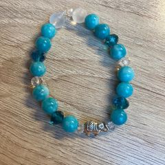 Handmade Crystal And Glass Elephant Bracelet