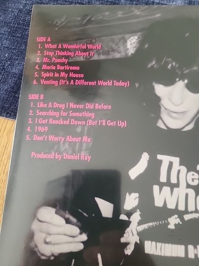 Joey Ramone dont worry about me RSD pink &black splatter vinyl