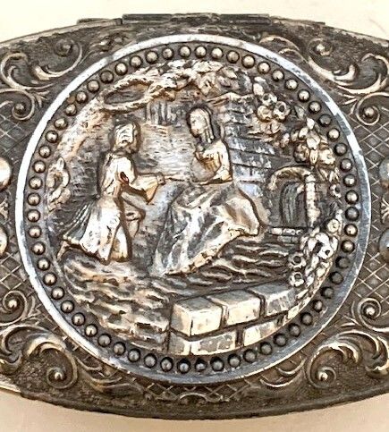 Antique Silver Plated Trinket Box