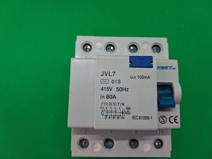 Postage - 4 x Circuit Breakers 80A 100mA 4P 230v -415v
