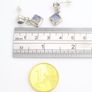 Vintage 925 Sterling Silver Moonstone Earrings Image 8