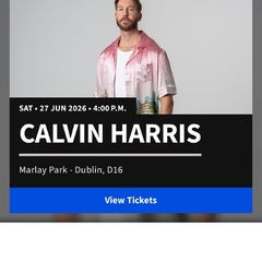 Calvin Harris Sat 27th