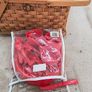 Wicker Picnic Basket with cutlery. Image 4