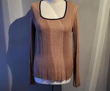 F&F fawn ribbed top, Size M / 12-14