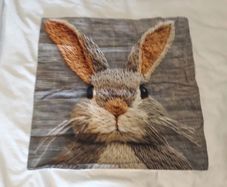 Rabbit cushion cover