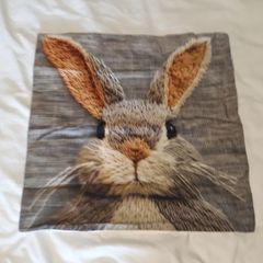 Rabbit cushion cover