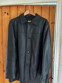 Vintage GAP Men's 3/4 length Leather Jacket