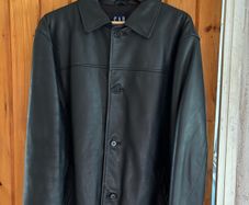 Vintage GAP Men's 3/4 length Leather Jacket