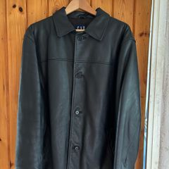 Vintage GAP Men's 3/4 length Leather Jacket