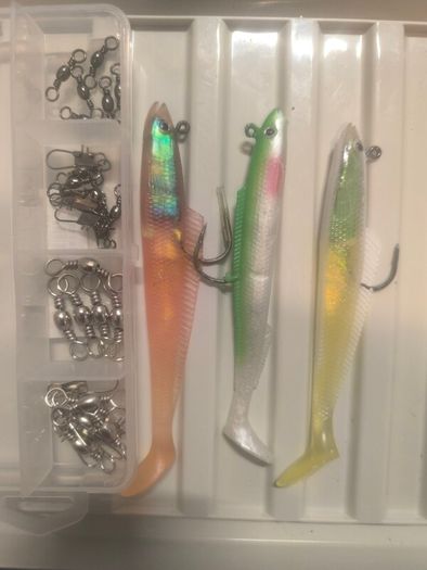 weighted paddle tail lures