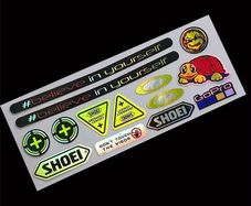 Bike Helmet Scrambler Motorbike Laser Rainbow Sticker Emblem Decals For SUZUKI GSXR 600 750 1000 K1 K2 K3 K4 K5 K6 K7 K8 H1 20cm x 8cm
