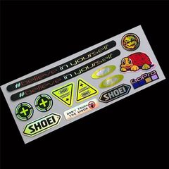 Bike Helmet Scrambler Motorbike Laser Rainbow Sticker Emblem Decals For SUZUKI GSXR 600 750 1000 K1 K2 K3 K4 K5 K6 K7 K8 H1 20cm x 8cm