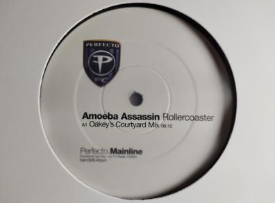 Amoeba Assassin  - Rollercoaster - Perfecto Records - 2x12" Promo - QUALITY Oldskool TRANCE!