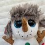 Ty Beanie Boo Buttons the Snowman approx. 6" Plush Dirty Please see photos Image 4