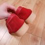 Susst Bright Red Suede Moccasin Loafers Wallabee Lace-up Shoes 7UK/41EU Image 7