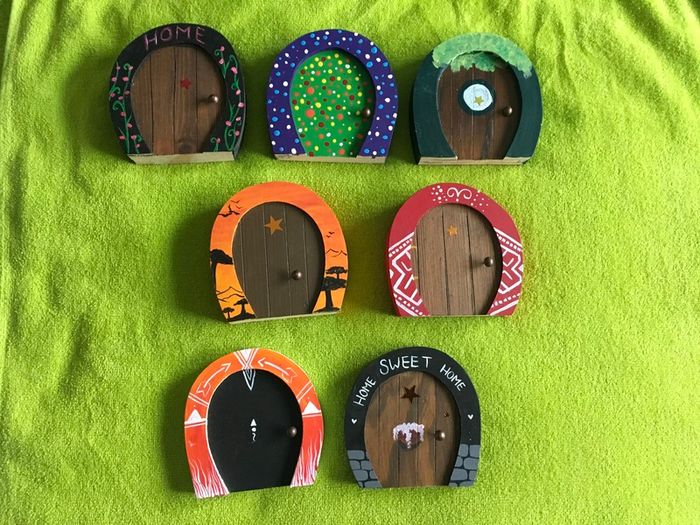 Fairy doors hand made.