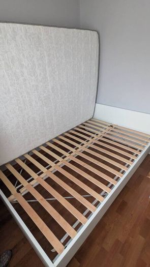 VIHALS double bed frame and Novilla 27cm Memory Foam Pocket Sprung Mattress