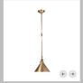 Elstead Provence Light Wall or Ceiling Light/Pendant - Aged Brass Image 7