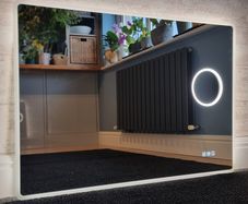 LED Bathroom Mirror 100x70cm Bluetooth Antifog