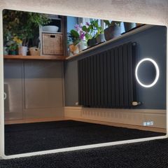 LED Bathroom Mirror 100x70cm Bluetooth Antifog