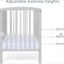 2 Grey Starlight Cots by Baby Elegance Image 4