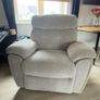 Beige Fabric Reclining Armchair - Excellent Condition Image 5