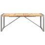 Dining Table 200x100x75 cm Solid Rough Mango Wood Image 4