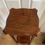 Vintage Solid Oak Plant Stand/Jardiniere Table - Two Tier Image 2