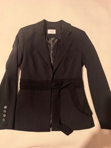 SAVIDA elegant waist ribbon blazer
