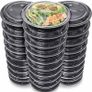 NEW | [Pack of 30] Reusable Meal Prep Containers with Airtight Lids - Meal Prep Containers - Suitable for Dishwasher Image 2