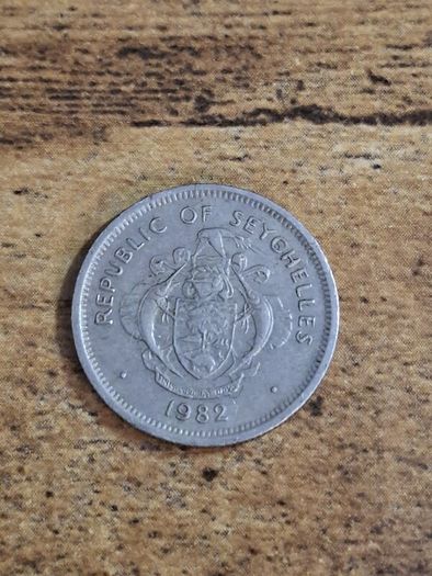 Seychelles 1982, 25 Cents Coin - free standard postage