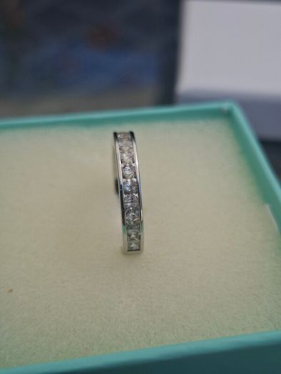 Stunning stamped 925 Sterling Silver Ladies Eternity Ring